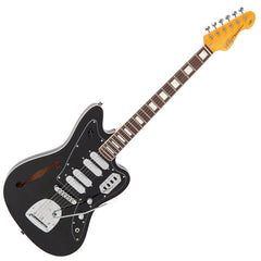 Vintage Revo Series Surfmaster Quad Guitar - Boulevard Black
