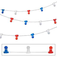 eLumen8 Jubliee Festoon 50M Red White Blue Decorative Lighting for Event Queen Celebration