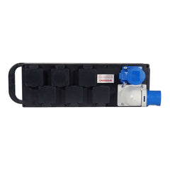 PCE Rubber Distribution Unit 16A In/Out - 6x 13A Out Marquee Outdoor Power Distro