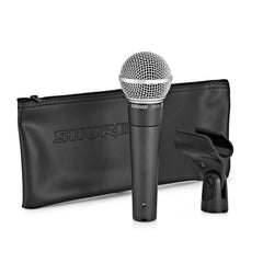 3x Shure SM58 Vocal Cardoid Microphone inc clip