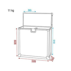 DAP Flightcase for 2 x Scanner