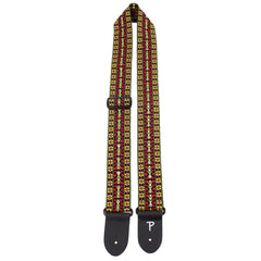 Perris 288 2" Retro Hootenanny Poly Guitar Strap Yellow Red