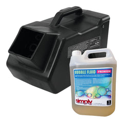 Eurolite B-80 ABS Leistungsstarke Seifenblasenmaschine für Party-DJ-Disco mit 5 l Seifenblasenflüssigkeit