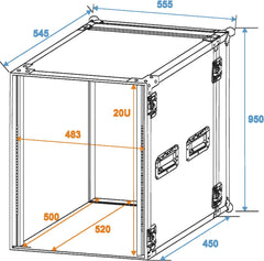 Rack Profi 20U 45cm
