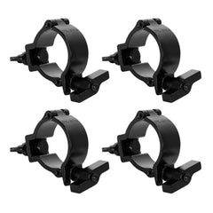 4x Duratruss DT Mini 360 Wing Black Half Coupler Pro 100kg 50mm 2"