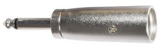 Adaptateur qtx prise mono 6,3 mm - XLR mâle