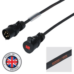 eLumen8 40m 32A Male - 32A Female 3PH 6mm 5C Cable, PCE