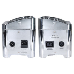 Equinox Color Raider Lithium-Batterie-Uplighter-Paket (Chromgehäuse)