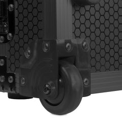UDG FlightCase Scratch (Turntable Battle/PLX-CRSS12 & 10"/12" Mixer)  Black Plus (Laptop, Trolley & Wheels)
