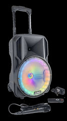PLS PARTY-10RGB Tragbarer Akku-Lautsprecher Bluetooth-Soundsystem Party *B-Ware