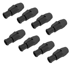 8x Seetronic Power Twist TR1 IP65 Female Black SAC3FX-08(05)