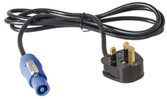 Powercon to 13AMP 13A UK Plug 1.5M Lead Cable Power Cable DJ Disco Lighting