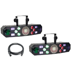 2x Eliminator Furious Five RG Effektlicht, Derby Laser Wash