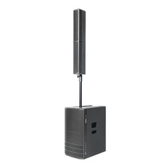 2x dB Technologies ES 1002 1800W Active Array Speaker Sound System inc Cover