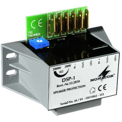 Le module de protection des haut-parleurs mono Monacor DSP-1 protège les médiums et les tweeters PA