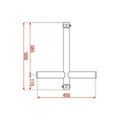 Showtec T-Downrigger Alu (GT/GQ)