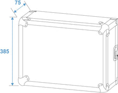 Roadinger Rack Profi Km 8U 55Cm mit Rollen