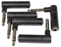 qtx-Adapter 6,3 mm RA-Stereo-Klinkenstecker – 6,3 mm Stereo-Klinkenbuchse