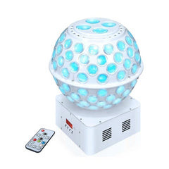 2x Thor Starball White LED Mirrorball Type Effect inc Bags & Remote Bundle