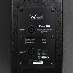 Zenith 110 Passive Speaker 10" 1000W Sound System PA
