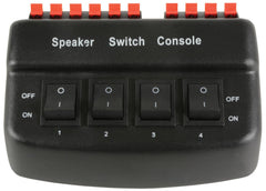 AV:Link 4-Way Loudspeaker Selector - black version