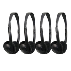 4x Soundlab Lightweight Stereo Computer/TV Headphones 3.5mm Mini Jack School Music