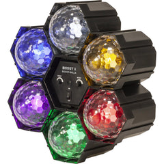 BOOST-BALL6 6-LED Astro Disco LED Ball Crystal Effect Light DJ