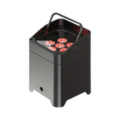 8x Thor LED Battery LED Uplighter 6x 18W RGBAUV DMX App Control inc charging flightcase