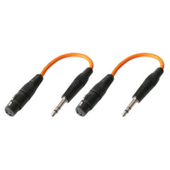 2x Pulse Jack to Female XLR Balanced Adaptor Cable 1/4" TRS Jack