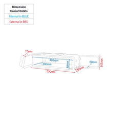 Equinox 2U ABS Short 19 Zoll Rack-Transportkoffer Flightcase