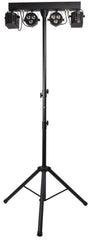 QTX Recharge DJ : Derby LED &amp; PAR Bar avec Trépied