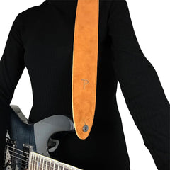 Perris 200 2.5" Soft Suede Guitar Strap Brown