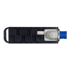 PCE Rubber Distribution Unit 32A In 6x 13A Out Outdoor Power Distro