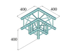 Alutruss Decolock Dq4-Spal30 3-Wege-Ecke 90? Bk