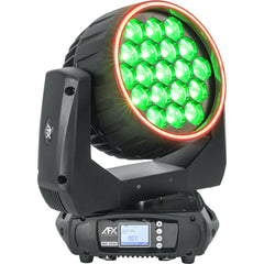 AFX Light WASH-1940-RGB Wash Zoom Moving Head mit Ringeffekt 19X 40W RGBW LED inkl. Flightcase