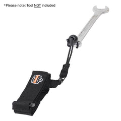 ELLER Ergodyne Squids 3115 Adjustable Wrist Tool Lanyard 18-23cm, Black Large/XL