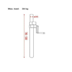 DAP Audio Wind Up Speaker Stand M20 Thread 35MM