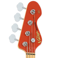 Vintage V4 Bass- Maple Fb - Firenza Red