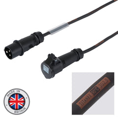 eLumen8 3m 2.5mm Mennekes 16A Male - 16A Female Cable