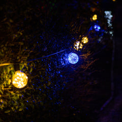 Lampe LED Prolite G95 BC Poly Star en polycarbonate 1,7 W, bleue