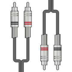 Chord Classic Twin RCA to Twin RCA Lead 6m