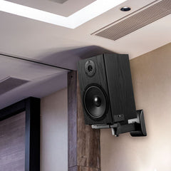 AV:Link Support mural universel pour haut-parleur à serrage latéral pour haut-parleur HiFi ou bibliothèque