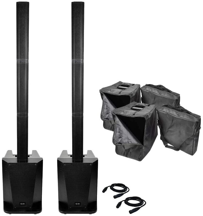 Qtx Active Column Array 2x QTX Quorus 750W Active Column Array Speaker System inc Bluetooth ...