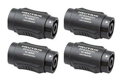 4x NEUTRIK® NL4MMX 4-poliger Speakon® verriegelbarer Inline-Koppler