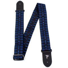 Perris 289 2" Retro Hootenanny Poly Guitar Strap Blue