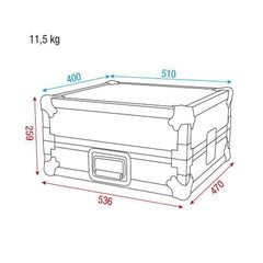 DAP 19" Mixer case 9U with shelf
