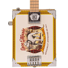 Lace Electric Cigar Box Guitar - Pero Pup - 4 String
