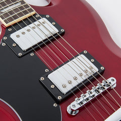 Vintage Vs6 L/hand Guitar- Cherry Red