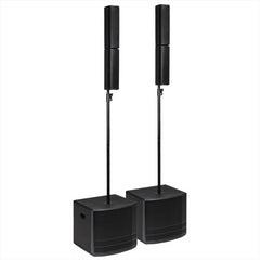 2x dB Technologies ES 802 1200W Active Compact Array Speaker Sound System