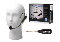 Système de microphone casque sans fil rechargeable Novopro WHM240